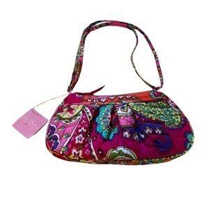 NWT Vera Bradley Frannie Crossbody PINK SWIRLS Breast Cancer Retired